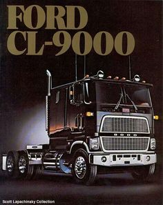 an advertisement for the new ford cl - 900 truck