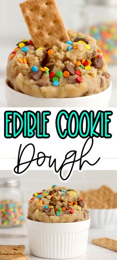 the recipe for edible cookie dough is so good it's loaded with sprinkles and chocolate chips