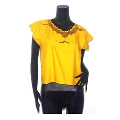 YELLOW EMBROIDERY TEE  http://www.canyouearme.co.uk/shop/rare-vintage-tops/211-yellow-embroidery-tee.html  £29.00 Yellow Embroidery