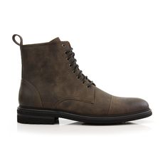 Cigar Faux Burnished Leather Boots With Zipper Closure | Polar Fox | Sole View | Wright