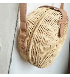 Elena Handbags Rattan Woven Shoulder Bag Luxury Woven Shoulder Bag As A Gift, Beige Crossbody Straw Bag With Bamboo Handle, Light Brown Straw Bag With Adjustable Strap For Beach, Light Brown Straw Beach Bag With Adjustable Strap, Light Brown Crossbody Straw Bag For Vacation, Summer Crossbody Straw Bag With Woven Leather, Natural Straw Crossbody Bag With Bamboo Handle, Trendy Natural Shoulder Bag For Picnic, Natural Braided Straw Crossbody Bag