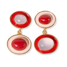 Betty Semi-Precious Mixed Stone And Enamel Drop Earrings Red/Blush Red – INK+ALLOY, LLC Fresh Nails, Ideal Aesthetic, Red Blush, Miss Match, Human Hands, Earrings Red, Diamonds And Gold, Semi Precious Stones, Jewelry Inspo