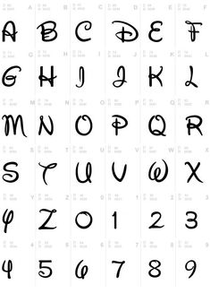 the alphabet and numbers are drawn in black ink on a white sheet with letters that appear to