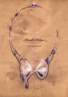 Stylish Jewelry Accessories, Jewellery Sketch, Jewelry Mood Board, Jewelry Sketches, Dope Jewelry Accessories, Jewelry Store Design, Bijoux Art Nouveau, Jewelry Sketch, Bridal Necklace Designs