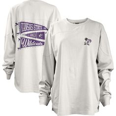 Enjoy the casual comfort of this Pressbox Stacked T-shirt. Pennant Kansas State Wildcats graphics show your team spirit in an original design. An oversized construction promotes freedom of movement and a plush feel.Enjoy the casual comfort of this Pressbox Stacked T-shirt. Pennant Kansas State Wildcats graphics show your team spirit in an original design. An oversized construction promotes freedom of movement and a plush feel.PRODUCT FEATURESMachine wash with garment inside out, tumble dry lowLo Nebraska Huskers, Mississippi State Bulldogs, Oklahoma State Cowboys, Kansas State Wildcats, Michigan State Spartans, Florida State Seminoles, Arkansas Razorbacks, Oversized Long Sleeve, Texas Longhorns