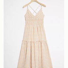 New Without Tags “Annabelle” Gingham Midi Dress By Anthropologie. Adjustable Cross Cross Sami Straps Women’s Size Small. Super Cute For Summer ! Summer Gingham Midi Dress For Picnic, Chic Gingham Midi-length Maxi Dress, Summer Gingham Midi Dress For Daywear, Spring Gingham Midi Dress For Day Out, Gingham Midi Sundress For Picnic, Spring Gingham Sundress Midi Dress, Gingham Midi Dress With Ruffles For Brunch, Spring Gingham Midi Dress For Brunch, Summer Gingham Midi Dress For Brunch