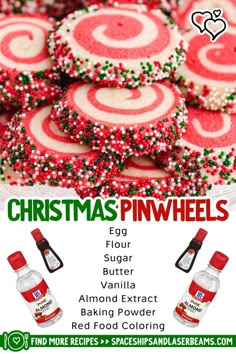 Christmas Pinwheel Cookies Christmas Pinwheels, Christmas Pinwheel Cookies, Pinwheel Cookies Recipe, Chocolate Chip Cheesecake Bars, Cookie Cups Recipe, Delicious Christmas Desserts, Pinwheel Cookies, Cinnamon Roll Cookies, Chocolate Sugar Cookies