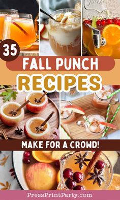 the best fall punch recipes to make for a crowd