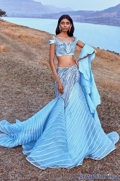 Ejaaz Couture, Mystical Mermaid, Sunset Spring, Layered Gown, Gaurav Gupta, Couture Evening Dress