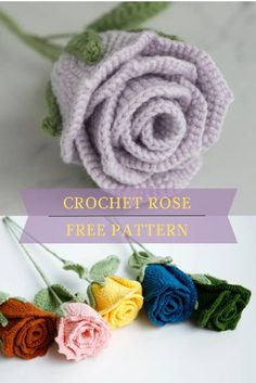 crochet rose free pattern