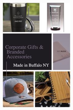 an assortment of corporate gifts and accessories are featured in this brochure for the company