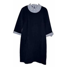 This Talbots Shirt Dress Is A Must-Have For Any Stylish Woman's Wardrobe. The Navy Blue Color And Solid Pattern Give It A Classic And Preppy Feel, While The Cotton Twill Material And 3/4 Sleeves Make It Perfect For Year-Round Wear. The Collared Neckline And Button Accents Add A Touch Of Sophistication, While The Pockets Provide Both Practicality And Style. Ideal For Travel, Casual Outings, Or Business Meetings, This Knee-Length Dress With A Zip Closure Is Versatile And Comfortable. Available In Shift Dress With Half Sleeves For Work, Navy Long Sleeve Workwear Dress, Casual 3/4 Length Dresses For Work, Navy Long Sleeve Dress For Work, Navy Long Sleeve Dresses For Work, Navy Collared Dress For Work, Dress Shirt Sleeves, The Navy, Navy Blue Color