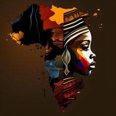 A abstract piece in a African art style African Heritage Art, African Artwork Traditional, Nigerian Paintings African Art, African American Art African American Art Abstract, Bold Modern African Art, Abstract African Woman, African Illustration, African Abstract Art, Power Art