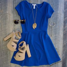 Crushin On You Dress in Royal Blue #Fashion #style #cute #dress #ootd #trendy #Spring #ShopPriceless Royal Dress Outfit, Blue Royal Dress, Dress Outfit Casual, Outfit Layout, Autumn Outfits, Zooey Deschanel, Boring Clothes, Winter Trends, Dress Outfit