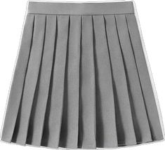 Gray Cotton Mini Skirt, Trendy Gray Pleated Skirt, Gray Cotton Pleated Skirt, Casual Gray Tiered Skirt, Black Mini Pleated Skirt, Girl Uniform, Mini Pleated Skirt, Pleated Skirt Short, Tennis Skirts