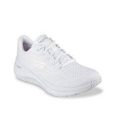 Skechers-Arch Fit 2.0 Sneaker - Women's Sometimes, casual days can turn into crazy ones! When it doubt, reach for a sporty and comfortable style that will have you ready for anything. The Arch Fit 2.0 sneakers from Skechers feature a cushioned midsole, a molded heel, and a sturdy traction sole. Crafted with a special podiatrist-certified Arch Fit® insole that molds to your unique foot to offer all-day support. Shoes For School, Shoes Sneakers Jordans, Wide Width Shoes, The Arch, Comfortable Style, Aesthetic Shoes, Fall Shoes, School Shoes, Spring Shoes