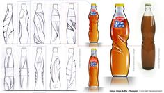 an image of how to draw ice tea bottles