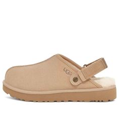 (WMNS) UGG Lanah Clog 'Sand' 1153516-SAN Uggs Clogs, Uggs Outfit Ideas, Shoe Aesthetic, Ugg Clogs, Cute Uggs, Ugg Boots Outfit, Ugg Sneakers, Uggs Moccasins, Wishlist Ideas