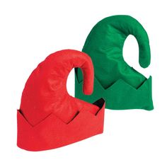 Have your "elf" a merry little Christmas indeed! Great for Christmas party accessories or photo props, these festive fun hats look like they were designed for Santa's helpers. They are also perfect for Christmas crafts when you adorn each one with embellishments. Or, even dare to use them to gift party favors. Line with tissue paper then fill with fun. Just like that, you're passing out yuletide spirit to everyone you know! Felt. 12 1/2" x 13" © OTC Elf Hat With Ears, Christmas Party Accessories, Elf Hats, Christmas Party Hats, Elf Outfit, Fun Hats, Metallic Christmas, Christmas Photo Booth, Hat Party