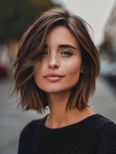 Women's Short Hairstyle, Fall Hair Trends 2024 Short, Short Haircuts For Women Shoulder Length, Layer Cut For Short Hair Shoulder Length, Short Hair Bobs 2024, Short Hair Fall 2024, Woman Haircut 2024, Haïr Cut Short Hair, Medium Womens Haircuts