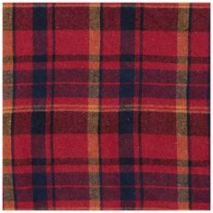 a red and black plaid fabric