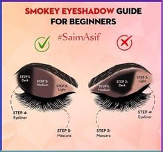 Here are the Makeup tips for Glasses Wearers to make your face glow from behind your frames. #Makeup #glasses #makeuptips #stepbystep #beautiful Face Makeup Guide, Eyeshadow Guide, Smokey Eye Makeup Steps, Koleksi Makeup, Drag Make-up, Beginners Eye Makeup, Simple Makeup Tips, Makeup Face Charts, Routine Skin