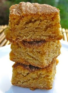 three pieces of bread stacked on top of each other