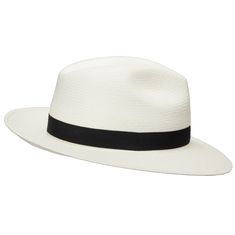 ↑ Click above to watch the video! ↑ Authentic Classic is a classic fedora with a reinforced hand-blocked center dent crown that features a medium snap brim, a simple black grosgrain hatband, and a smooth twill sweatband. The brim is reinforced to hold its shape. This item is a genuine Panama Hat handwoven in Ecuador. Material: 100% Toquilla StrawBrim: 3 inchesCrown: 4 1/8" center dentHatband: 1 1/2" grosgrainClimate: Sun Handwoven in Ecuador. Hand-finished in the US. Measurements are approximate Sunny Vacation, Straw Panama Hat, Types Of Hats, Quality Hats, Cool Hats, Felt Hat, Hat Band, Hat Making, Hat Sizes