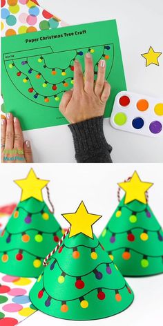 this paper christmas tree craft is perfect for kids to make