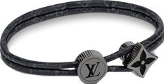 Designer Adjustable Round Bracelets, Louis Vuitton Official, Monogram, Louis Vuitton, Collage, Bracelet, Grey, Pins