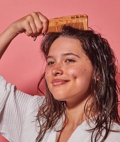 Handmade wooden comb for all hair types that are made out of the bark of a neem tree, a medicinal plant native to the Indian subcontinent. Our comb is handcrafted by a wood artisan collective in Bardhaman, India. A group of craftsmen who harvest the Ayurvedic medicinal plant, Neem tree, and then create our combs all by hand. They've kept this craft alive for generations. Best Eco-friendly Combs 2022 — TreeHugger Hair Spa At Home, Neem Tree, Organic Photography, Stop Hair Breakage, Extreme Hair Growth, Indian Subcontinent, Wood Comb, Strengthen Hair Follicles, Beauty Routine Tips