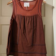 Raw Earth Wild Sky Ojai Tank Top Nwt Burnt Orange Color Beautiful Material Brown Cotton Tank Top For Day Out, Fairy Halloween, Burnt Orange Color, Cotton Tank Top, Burnt Orange, Color Orange, Orange Color, Organic Cotton, Tank Top