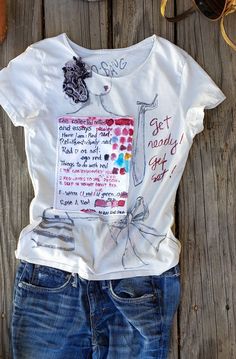 This t-shirt is unique, aesthetic and painted by artist me with a special acrylic and a brush. It also includes patchwork by stitching fabrics with embroidery thread. Express yourself with a one-of-kind aesthetic style just like I do with my painting. This shirt is purely made in USA Color: Light Gray SIZE: S   Chest: 16"   Length:24" Care of goods machine wash in cold water delicate cycle color separate tumble dry low do not bleach Artsy Cotton Top With Screen Print, Artsy Cotton T-shirt For Spring, Artistic Hand Painted Cotton Top, Hand Painted Short Sleeve Cotton Top, Hand Painted Crew Neck Tops For Summer, Hand-painted Crew Neck Tops For Summer, Hand Painted Cotton Short Sleeve Top, Artistic Cotton T-shirt For Summer, Summer Cotton T-shirt With Custom Artwork