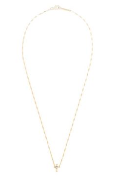 A sleek chain is centered by a dainty cross pendant that glints with a single prong-set diamond in this meaningful necklace. 16" length 3/8" height 3/8" width, pendant Diamond weight: 0.03ct. 14k gold/diamond Imported >Diamond Guide Elegant Heart Pendant Necklace With Figaro Chain, Yellow Gold Cross Pendant Necklace With Cable Chain, Yellow Gold Necklace With Delicate Chain And Cross Pendant, Elegant Charm Necklace With Cross Pendant And Delicate Chain, Elegant Cable Chain Jewelry With Cross Pendant, Elegant Cable Chain Cross Pendant Jewelry, Meaningful Necklace, Pendant Diamond, Mini Cross