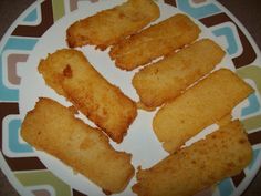 some fried food is on a white plate