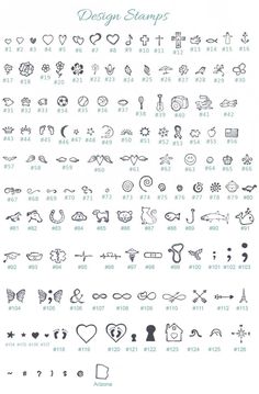 the design stamps are designed to be used for tattoos and other things that can be found in