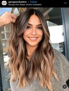 Hair Contouring, Brunette Hair With Highlights, Brunette Balayage Hair, Brown Hair Balayage, Balayage Brunette, Brown Blonde Hair, Hair Color Balayage, Hair Inspiration Color