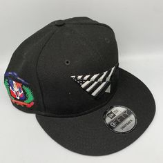 Paper Planes Dominican Republic New Era Hat Snapback Cap Men Black Urban Hat With Short Brim, Black Hat With Logo Patch And Flat Bill, Urban Black Baseball Cap With Short Brim, Black Urban Baseball Cap With Short Brim, Urban Hats With Logo Patch And Flat Bill, Urban Cap With Logo Patch, Urban Flat Bill Hat With Logo Patch, Urban Style Cap With Logo Patch, Black Adjustable Hat With Logo Patch