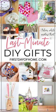 the last - minute diy gifts from firstdayhome com