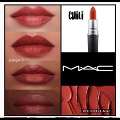 Mac Matte Lipstick Shade- Chili (Brownish Orange Red) Full Size New Brick Red Lipstick Makeup, Burnt Red Lipstick, Mac Chilli Red Lipstick, Chili Mac Lipstick, Brown Red Lipstick, Mac Matte Lipstick Shades, Mac Chili Lipstick, Red Brown Lipstick, Lip Ideas