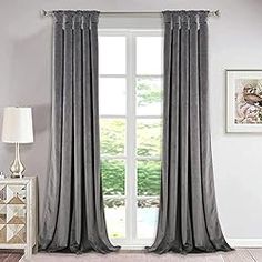 How to Find Mid-Century Modern Curtains Grey Velvet Curtains, Luxury Curtains, Bedroom Window, Grey Curtains