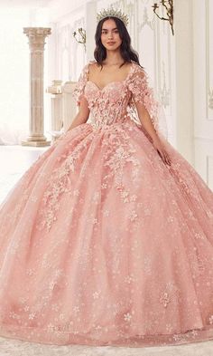 Ladivine 15719 - Applique Ornate Ballgown Tulle Pattern, Ballgown Skirt, Tulle Cape, Voluminous Skirt, Cinderella Divine, Ball Gown Skirt, Sage Color, Evening Dresses Elegant, Floral Applique