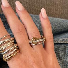 THREADS JEWELS on Instagram: "In case you’re wondering what our wishlist looks like, it’s just Spinelli Kilcollin rings🤞 DM us to shop  📸: #shotbythreads  🔎 Spinelli Kilcollin rings, statement rings, diamond jewellery, ring stack, contemporary fine jewels" Statement Rings Diamond, Jewellery Ring, Diamond Stacking Rings, Luxury Jewellery, Diamond Jewelry Designs, Ring Stack, Rings Diamond