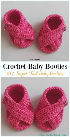 crochet baby booties pattern for 17 super fast baby boots