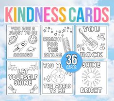 four printable cards with the words, you are a blast to be reach for the stars