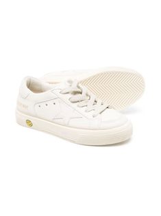 Off-white calf leather sneakers, round toe, signature star patch to the sides, front lace-up fastening, perforated detailing, flat rubber soleComposition: Calf Leather, 100% Goose Sneakers, Shoes Stand, Golden Goose Sneakers, Golden Goose Shoes, Goat Leather, Stella Mccartney Kids, Gorgeous Bags, Golden Goose, Online Bags