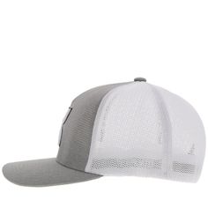 Grey/White Hooey Hands Up Logo 5-Panel Flexfit (Two Sizes: S/M & L/XL) Mid-Profile Curved Bill 2412GYWH White Cotton Trucker Hat For Outdoor, White Six-panel Snapback Hat For Outdoor, White Flat Brim Snapback Hat For Outdoor, White Six-panel Outdoor Hat, White Six-panel Trucker Hat For Outdoor, White Six-panel Fitted Hat For Outdoor, White Casual Snapback Hat For Outdoor, White Flat Brim Baseball Cap For Outdoor, Casual White Snapback Hat For Outdoor