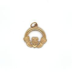 Vintage 14k Yellow Gold Claddagh Charm. The Claddagh pendant is solid gold and weighs 2.28g. The 14k Claddagh measures .75" tall and .75" wide, not including the bail and it has been tested 14k. Boston Ma, Pendant Necklaces, Favorite Jewelry, Solid Gold, Jewelry Necklace Pendant, Boston, Beauty Book, Jewelry Necklaces, Accessory Gift