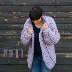 Super Chunky Wool, Super Chunky Yarn, Cardigan Knitted, Oversized Knit Cardigan, Cable Knit Turtleneck Sweater, Merino Sweater, Purple Cardigan, Cardigan Knit, Chunky Knit Sweater