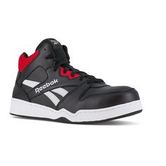 Step onto the worksite in confidence and style with these Reebok Work BB4500 Men's Composite Toe High Top Sneakers.Click this FOOTWEAR GUIDE to find the perfect fit and more! Step onto the jobsite in comfort and confidence with these Reebok Work BB4500 Men's Composite Toe High Top Sneakers.Click this FOOTWEAR GUIDE to find the perfect fit and more! FEATURES Removable insole EH rated Ankle height Composite toeDETAILS Leather upper Nylon mesh lining Rubber outsole Round toe style Lace-up closure EVA footbed Slip-resistant outsole Spot clean Imported Size: 12 Wide. Color: Black. Gender: male. Age Group: adult. Sporty Sneakers With Reinforced Toe For Streetwear, Sporty High-top Work Boots For Sports, Casual Low-top Work Boots With Reinforced Toe, Casual Safety Lace-up Sneakers, Steel Toe High-top Sneakers For Streetwear, Sporty Streetwear Sneakers With Reinforced Toe, Sporty Low-top Work Boots For Streetwear, Impact Resistant Leather Sneakers For Streetwear, Sporty Steel Toe Sneakers For Outdoor Work